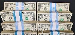 Lot de 100 billets de 1 $ US Frb Star Notes $100 Strap Vous Choisissez Sceau A-l