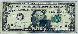 Note D'erreur D'un Dollar De Solvant De Fantaisie U. S. Federal Reserve 1 $ Livraison Gratuite
