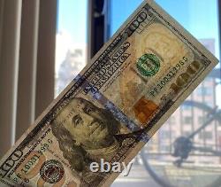 Note de 100 dollars datée du 3 octobre 1998 : Anniversaire ou Date d'Anniversaire