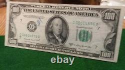 Nous 1950 C Une Note De Cent Dollars De La Réserve Fédérale Émise Par La Banque Fédérale De Chicago