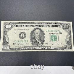 Nous 1950 C Une Note De Cent Dollars De La Réserve Fédérale Émise Par La Banque Fédérale Du Missouri