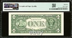 Numéro de série 1 Dollar 2009 PMG 55 $1 Billet de la Réserve fédérale de Chicago #1 Rare