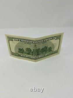 Old Style Un Cent Dollars Us Bill 100 $ (distribué Avant 2013 Redesign) Rare