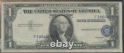 One 1935 E 1.00 Note Dollar Argent Certificat Blue Seal Error Rare F10049670h