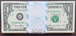 Pack complet de 100 billets de un dollar consécutifs STAR NOTES 2003 NON CIRCULES #66608