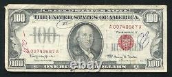 Père. 1550 1966 100 $ Un Cent Dollars Appel D'offres Légal États-unis Note B)