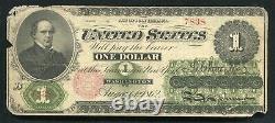 Père. 17 1862 $ 1 Dollar Appel D'offres Juridique États-unis Note B)