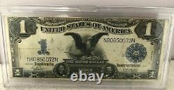 Père. 232 1899 $ 1 Dollar De Grande Taille Black Eagle Silver Certificate Note