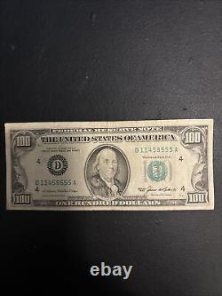 Petit billet de 100 $ (billet de cent dollars) série 1985