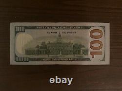 Rare 2009 One Hundred Dollar Bill Star Note $100.00 Jj00531531 Repeater Note