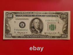 Série 1950 D 100 $ Note De Réserve Fédérale Un Billet De Cent Dollars
