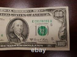 Série 1969 C Projet De Loi D'un Cent Dollars Des États-unis 100 $ Richmond E 05108391 A