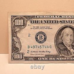 Série 1985 Billet de cent dollars américains 100 $ New York B 49745744 C