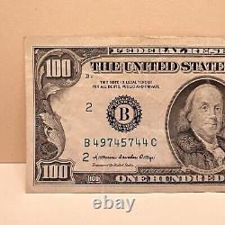 Série 1985 Billet de cent dollars américains $100 New York B 49745744 C