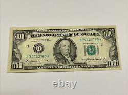Série 1985 Billet de cent dollars américains 100 $ New York B 70723760 A