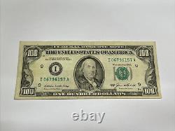 Série 1985 Billet de cent dollars américains Note de 100 $ Minneapolis I 06796157 A