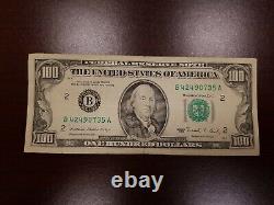 Série 1988 Bill Note De Cent Dollars Us 100 $ New York B 42490735 A