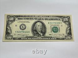 Série 1990 Billet de 100 dollars US Note 100 $ Dallas Texas K 52376021 A