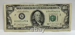 Série 1990 Billet de 100 dollars américains $100 New York B 73371470 A