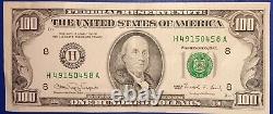 Série 1990 Billet de 100 dollars américains $100 St Louis H 49150458 A