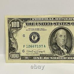 Série 1990 Billet de cent dollars américains $100 Atlanta F 12667197 A