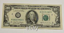 Série 1990 Billet de cent dollars américains $100 New York B 18334469 C petit visage