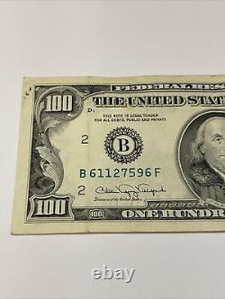 Série 1990 Billet de cent dollars américains $100 New York B 61127596 F