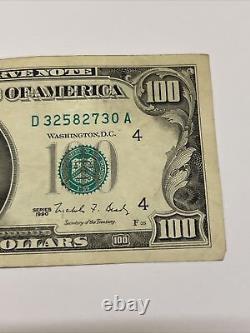 Série 1990 Projet De Loi De Cent Dollars Des États-unis 100 $ Cleveland D 32582730 A