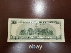 Série 1996 Bill D'une Centaine De Dollars Us 100 $ New York Ab 99080748 D
