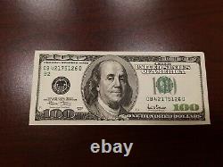 Série 2001 Bill Note De Cent Dollars Us 100 $ New York Cb 42175126d