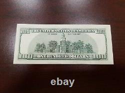 Série 2001 Billet de cent dollars américains Note de 100 dollars New York CB 42175126D