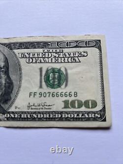 Série 2003 A Us One Cent Dollar Bill Note 100 $ Atlanta Ff 90766666 B