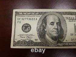 Série 2003 Billet de 100 dollars américains Note $100 Atlanta DF 32773622 A