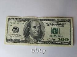 Série 2003 Billet de cent dollars américains Note 100 $ St Louis FH 16332328 A
