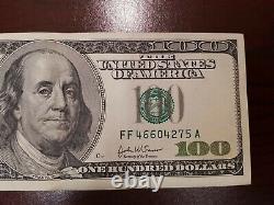 Série 2003 d'un billet de cent dollars américains note $100 Atlanta FF 46604275 A