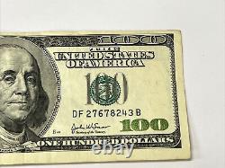 Série 2003 du billet de cent dollars américains $100 Atlanta DF 27678243 B