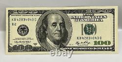 Série 2006A Billet de 100 dollars américains Note New York KB 42834043 C