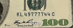 Série 2006A Billet de 100 dollars américains US Note de 100 San Francisco KL 49777744 C
