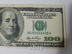 Série 2006 Bill Note De 100 Dollars Us 100 $ Cleveland Hd 01551405 A