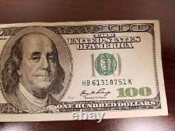 Série 2006 Bill Note De Cent Dollars Des États-unis 100 $ New York Hb 61318751 K