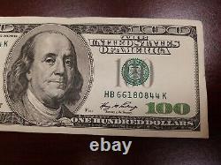 Série 2006 Bill Note De Cent Dollars Us 100 $ New York Hb 66180844 K