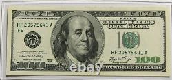Série 2006 Billet de cent dollars américains 100 $ ATLANTA HF 20575641 A- UNC