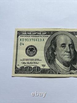 Série 2006 Un Projet De Loi De Cent Dollars Des États-unis Note 100 $ Cleveland Kd 91376613 A