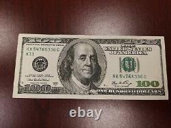 Série 2006 Un billet de cent dollars américains Note de 100 $ Dallas KK 54768336 C