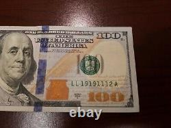Série 2009 A Us One Cent Dollar Bill Note 100 $ San Francisco LL 19191112 A