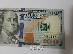 Série 2009 A Us One Cent Dollar Bill Star Note 100 $ New York Lb06782316