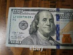 Série 2009a Us One Cent Dollar Bill Star Note 100 $ Atlanta Lf09079689