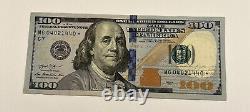 Série 2013 Billet Étoile de Cent Dollars des États-Unis $100 Chicago MG 04021440