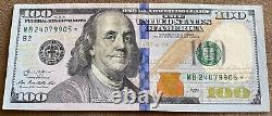Série 2013 Billet de 100 dollars américains avec étoile NYC FRB MB 24079905.