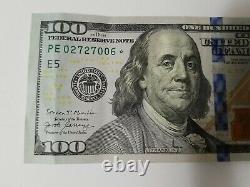 Série 2017 Bill Star Note De 100 $ Us Richmond Pe 02727006